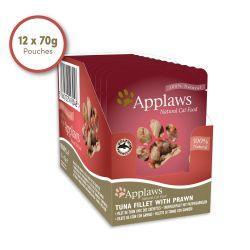 Applaws Cat Pouch Tuna with Pacific Prawn 12pk, 70g