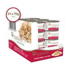 Applaws Cat Tin Chicken & Duck, 24 x 70g