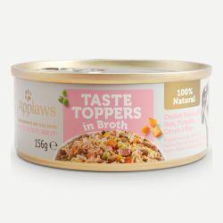 Applaws Taste Toppers Chicken Breast with Ham & Vegetables in Broth, 156g