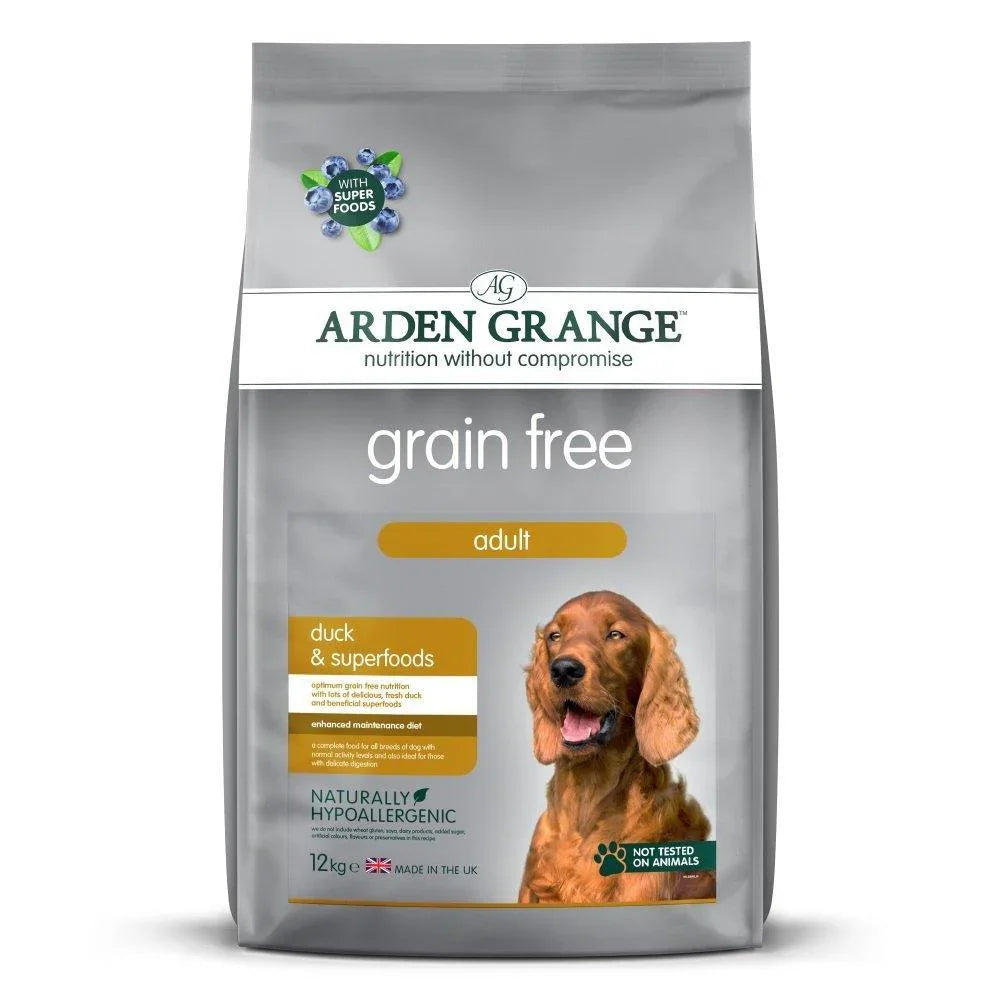 Arden Grange Adult Dog Grain Free Duck & Superfoods, 12kg