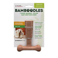 Bamboodles T Bone Chew Toy for Dogs Small 4Inch Chicken Flavour
