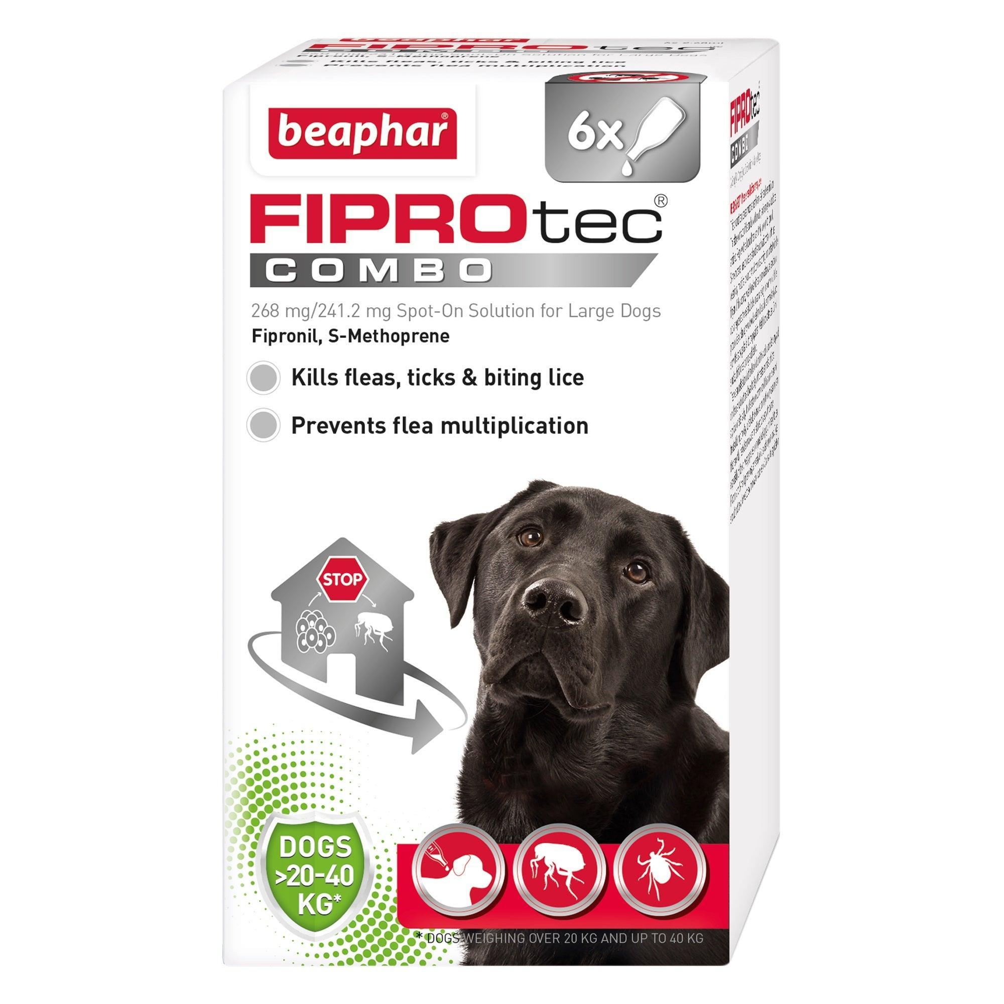 Beaphar FIPROtec COMBO Lrg Dog 6 pip