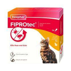 Beaphar FIPROtec Spot On Cat 4 pipette (4 Month)
