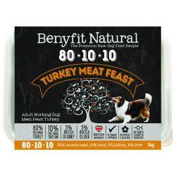 Benyfit Natural 80.10.10 Turkey Meat Feast – 1kg / 500g