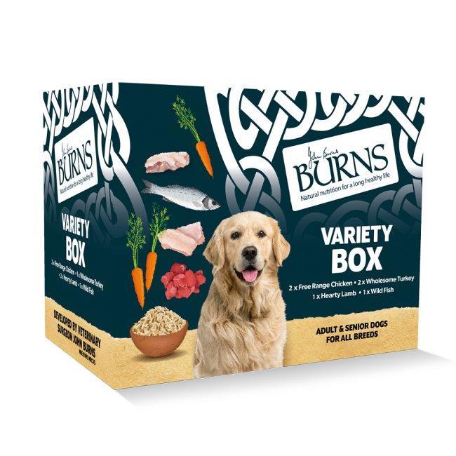 Burns Dog Trays Variety Box 395g