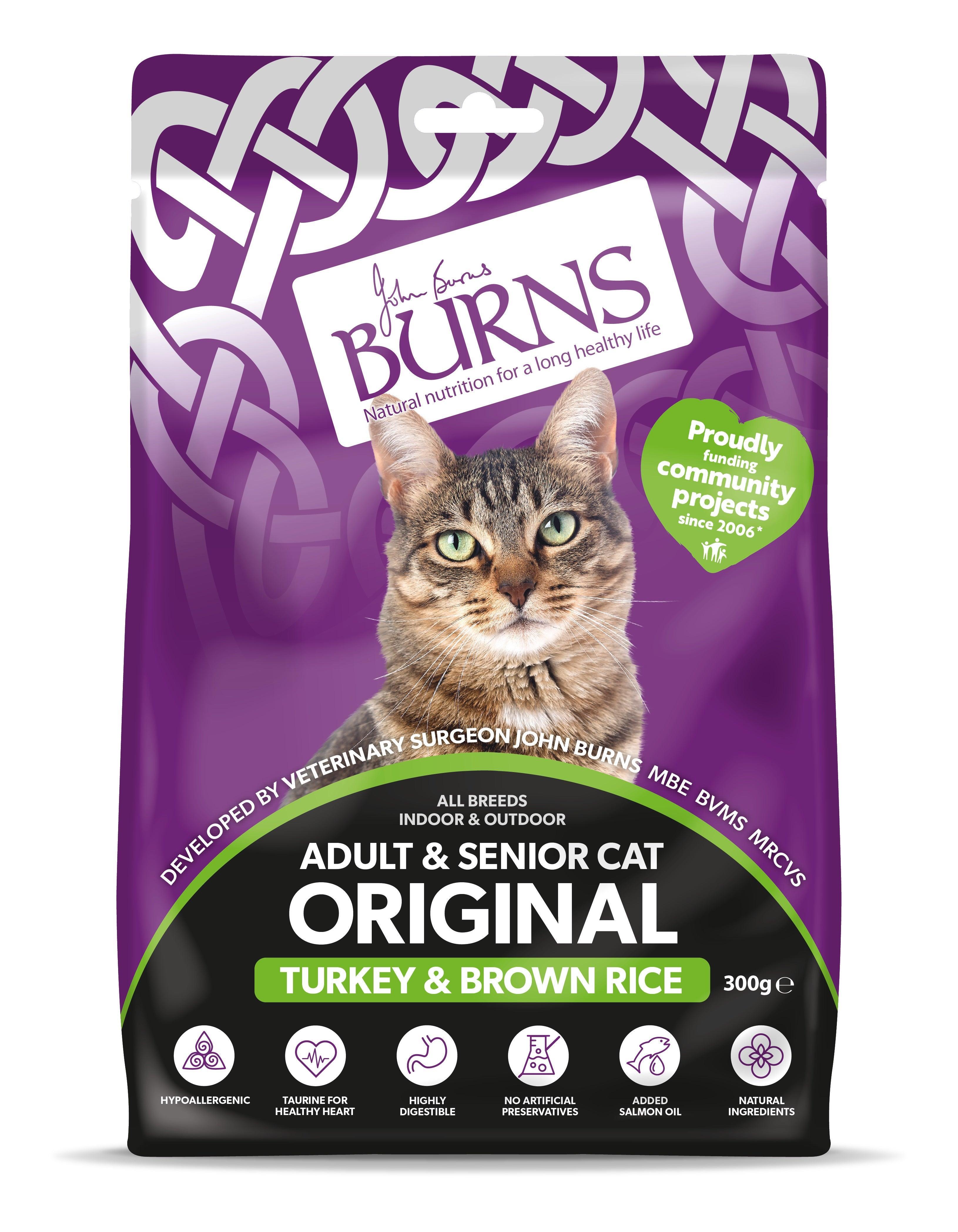 Burns Original Cat Turkey & Rice 300g