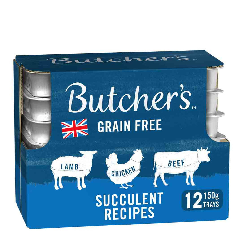 Butcher's Succulent Recipes Dog Food Trays – 4 x 150g / 12 x 150g