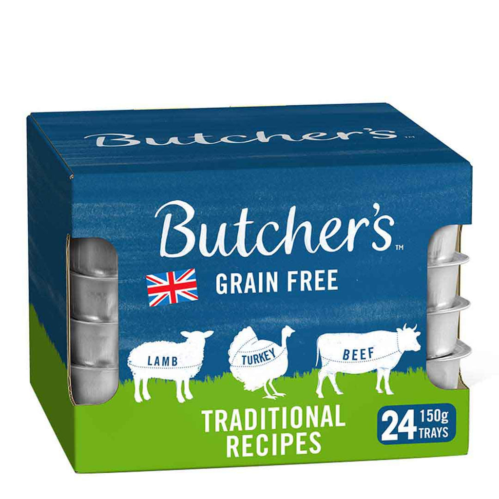 Butcher's Traditional Recipes Dog Food Trays – 12 x 150g / 24 x 150g