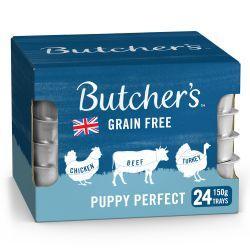 Butchers Puppy Perfect Trays 24pack, 150g