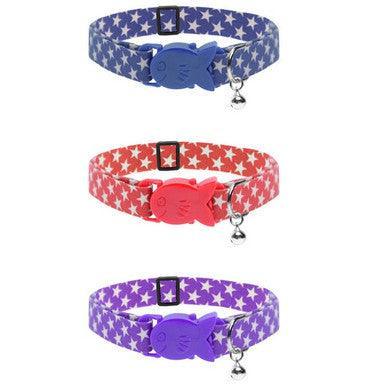 Cat Circus Star Cat Collars Purple