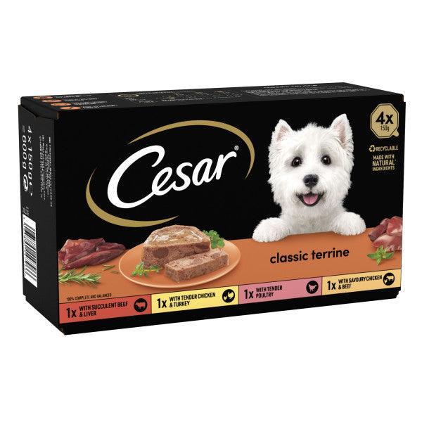 Cesar Tray Classic Terrine Selec 4x 150g