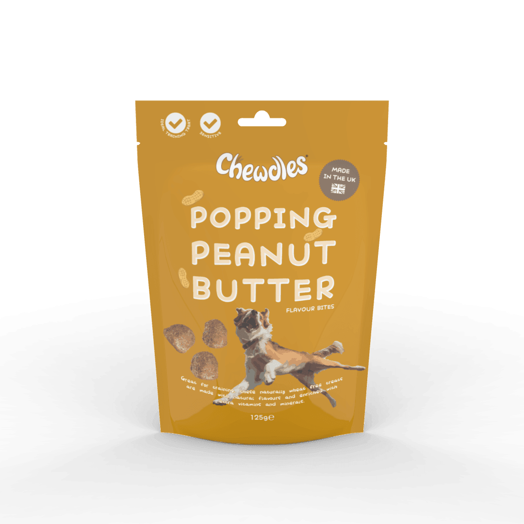 Chewdles Popping Peanut Butter Bites 125g