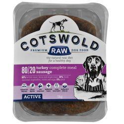 Cotswold Raw Active Sausage Turkey 500g