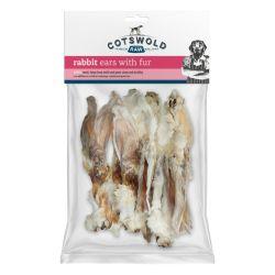 Cotswold Raw Rabbit Ear With Fur, 100g