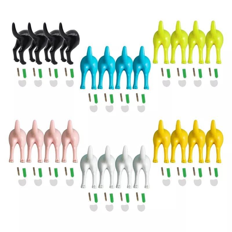 Dog Butt Hook Hanger (Set of 4)