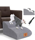 Dog Stairs for Bed/Sofa, 2-Steps High Density Foam Pet Stairs