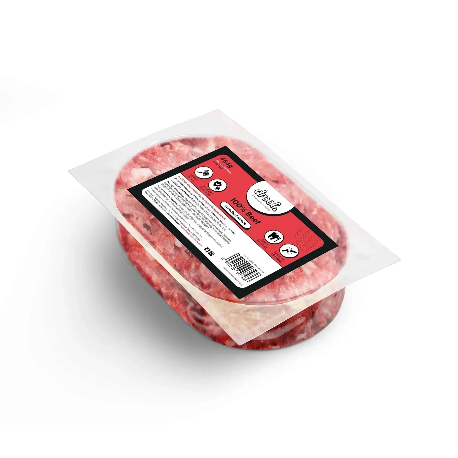 Drool Mince Standard Beef Meat Only 21LB BOX