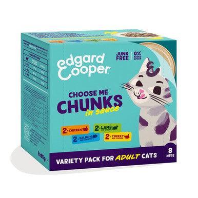Edgard & Cooper Cat Multipack Chunks Chicken/Salmon/Turkey/Lamb 680g x 6