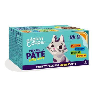 Edgard & Cooper Cat Multipack Pate Chicken/Salmon/Turkey/Lamb 680g x 4