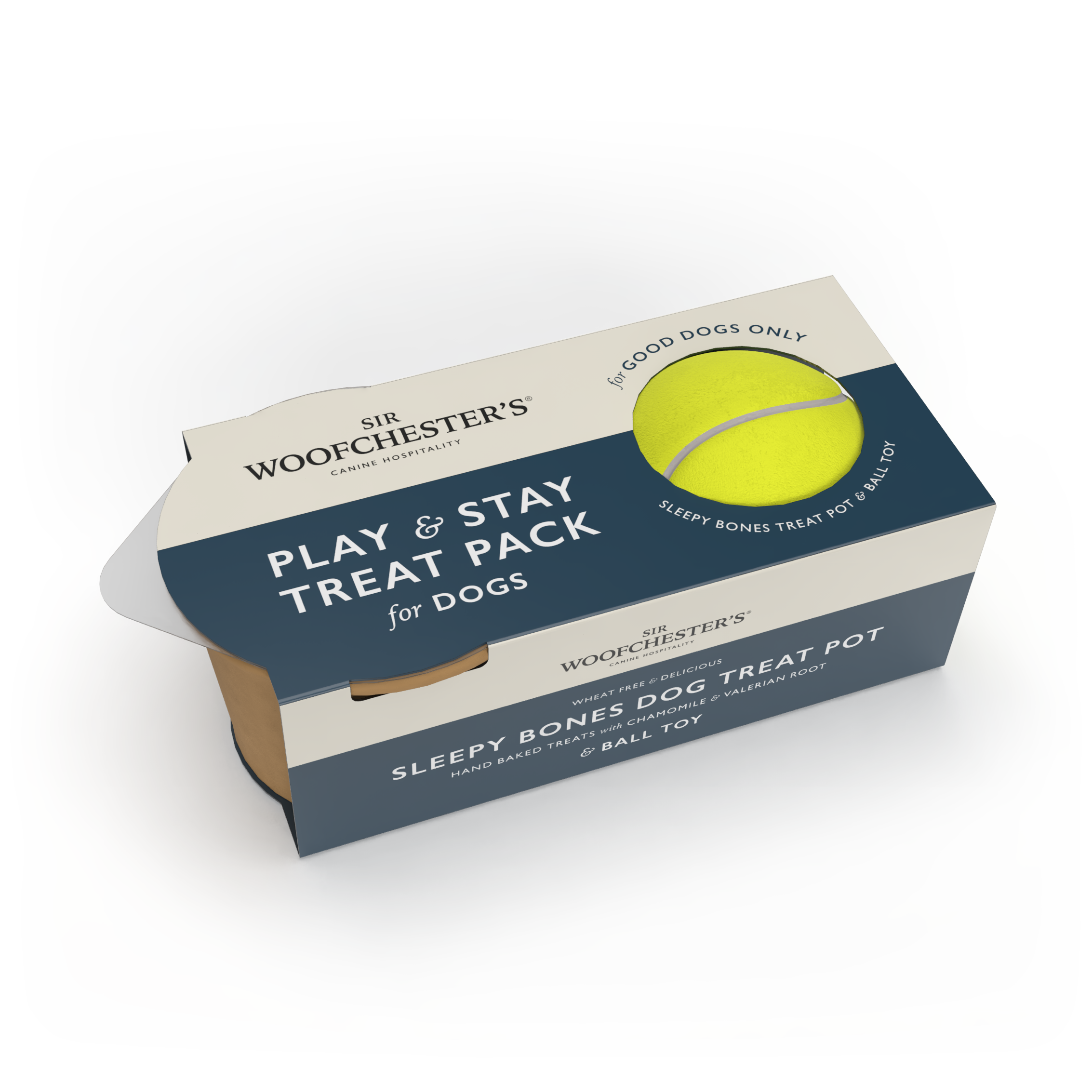 Sir Woofchester’s - Play & Stay Treat Pack for Dogs | Dog Welcome Pack - Single Pack
