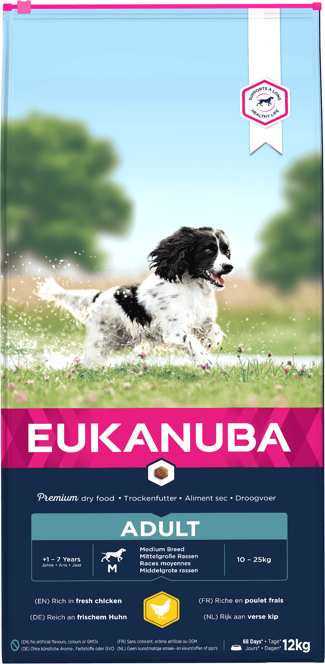 Eukanuba Adult Medium Breed Chicken 12kg - RSP £49.99