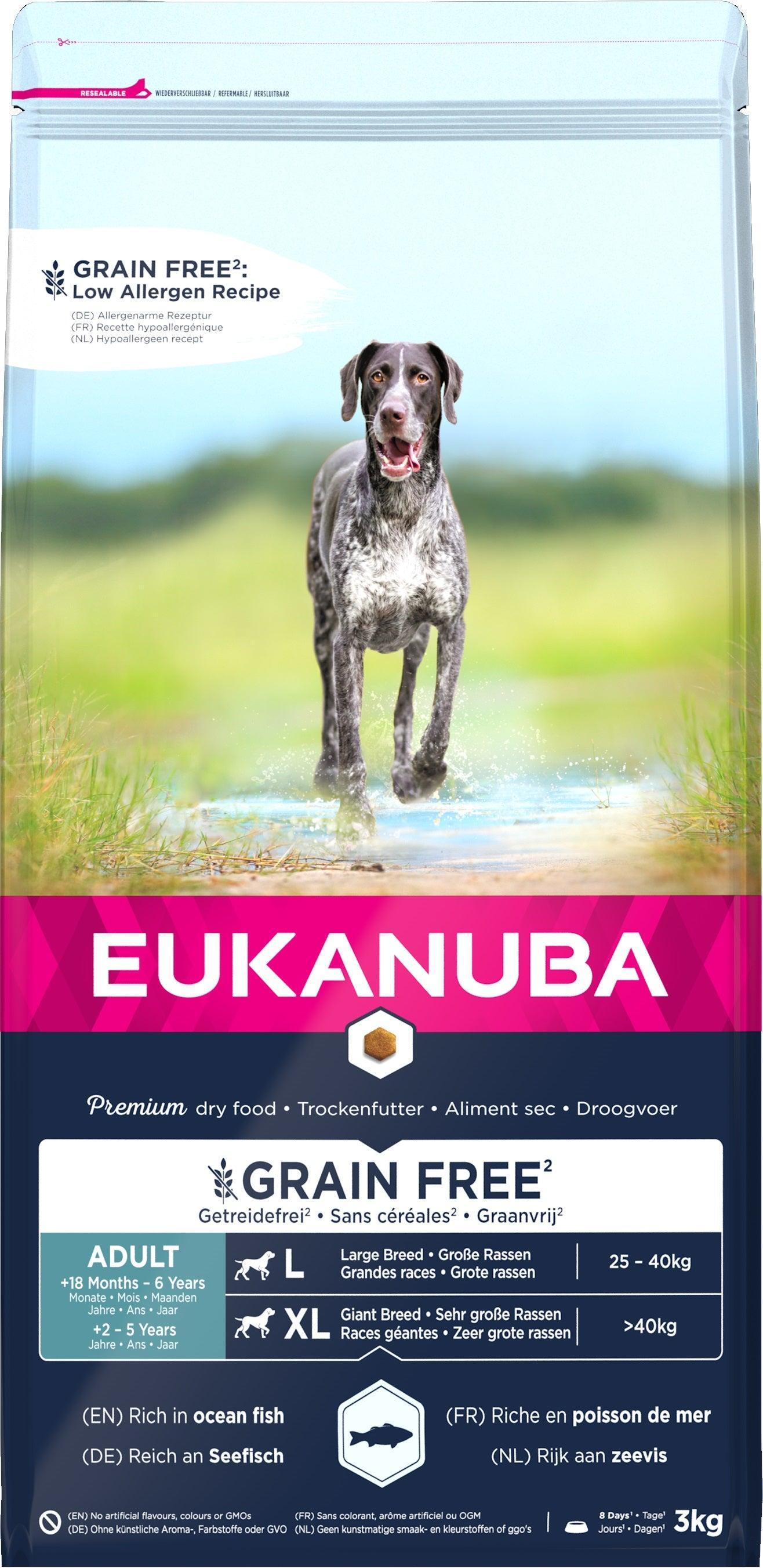 Eukanuba Grain Free - Ocean Fish - Adult Large 12kg