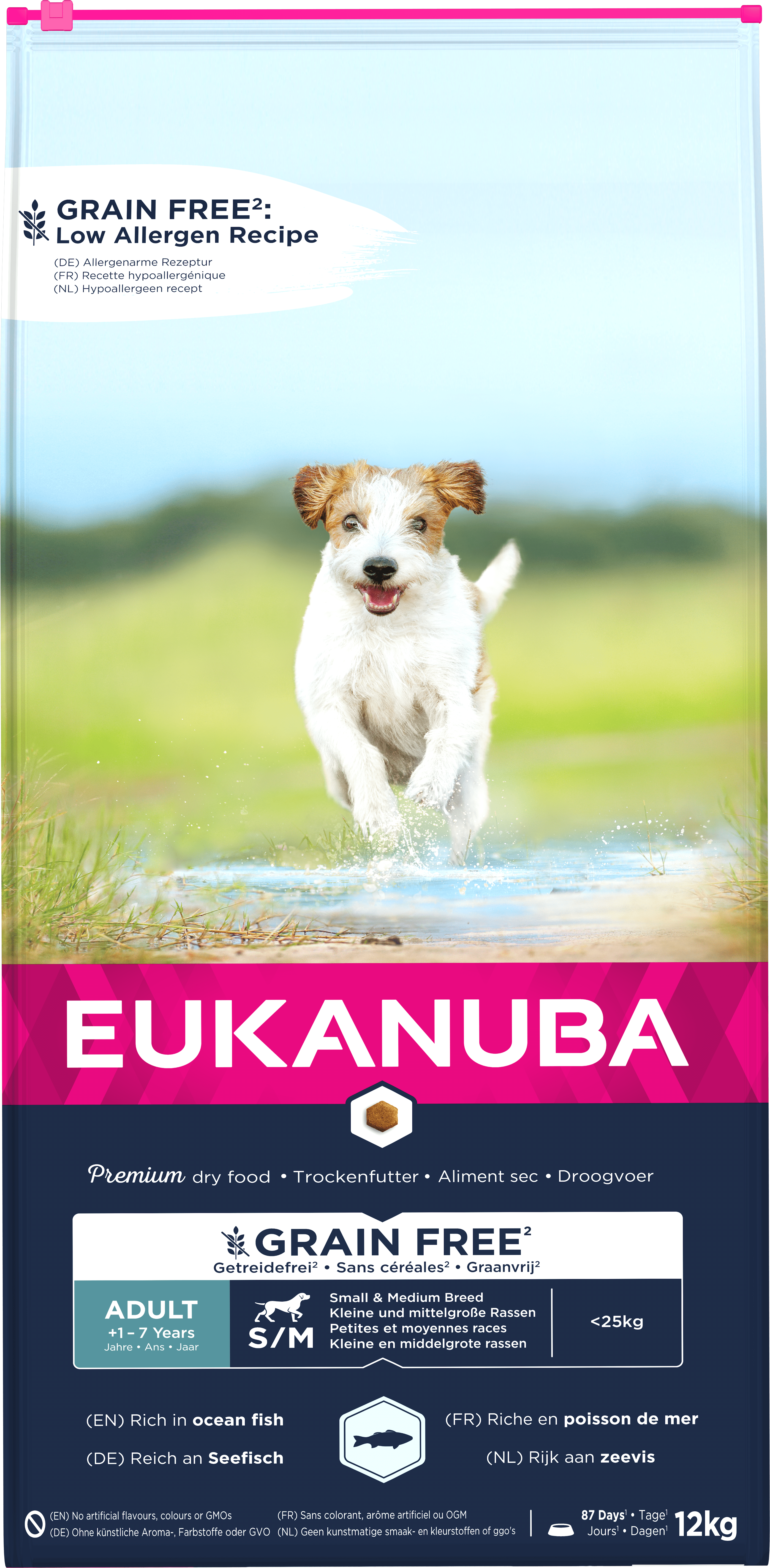 Eukanuba Grain Free - Ocean Fish - Adult Small/Medium 12kg