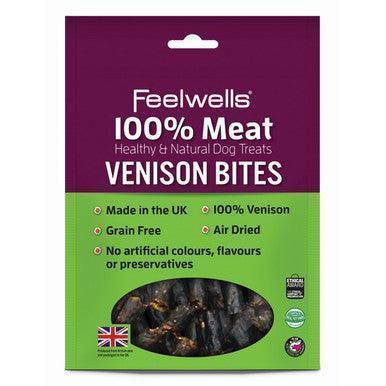Feelwells 100% Meat Treats Venison Bites 100g