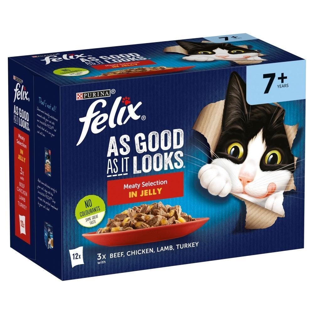 Felix Pouch As Good As It Looks Senior Meat in Jelly 12x100g