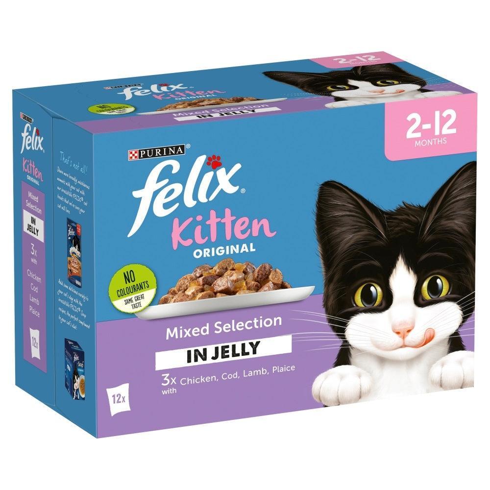 Felix Pouch Kitten Mixed Selection (Chicken) in Jelly 100g