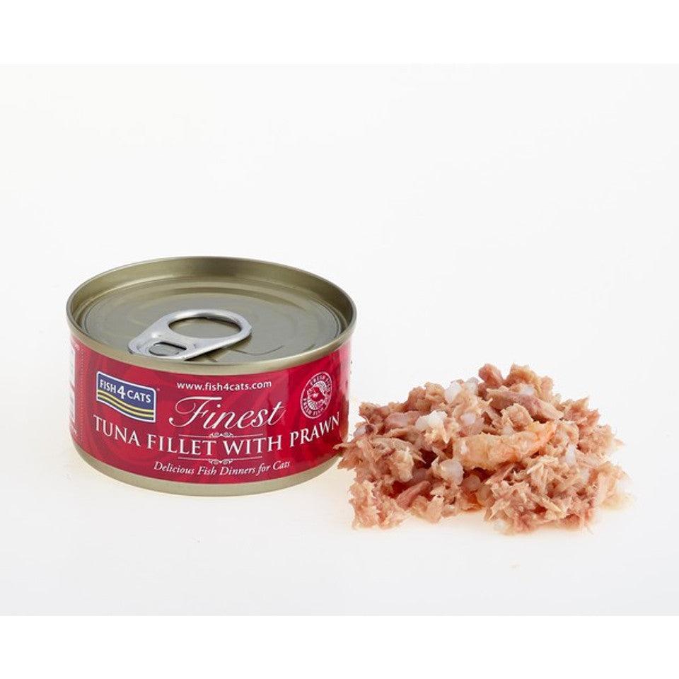 Fish4Cats Finest Tuna Fillet With Shrimp BUY 9 GET 1 FREE! 70g x 10