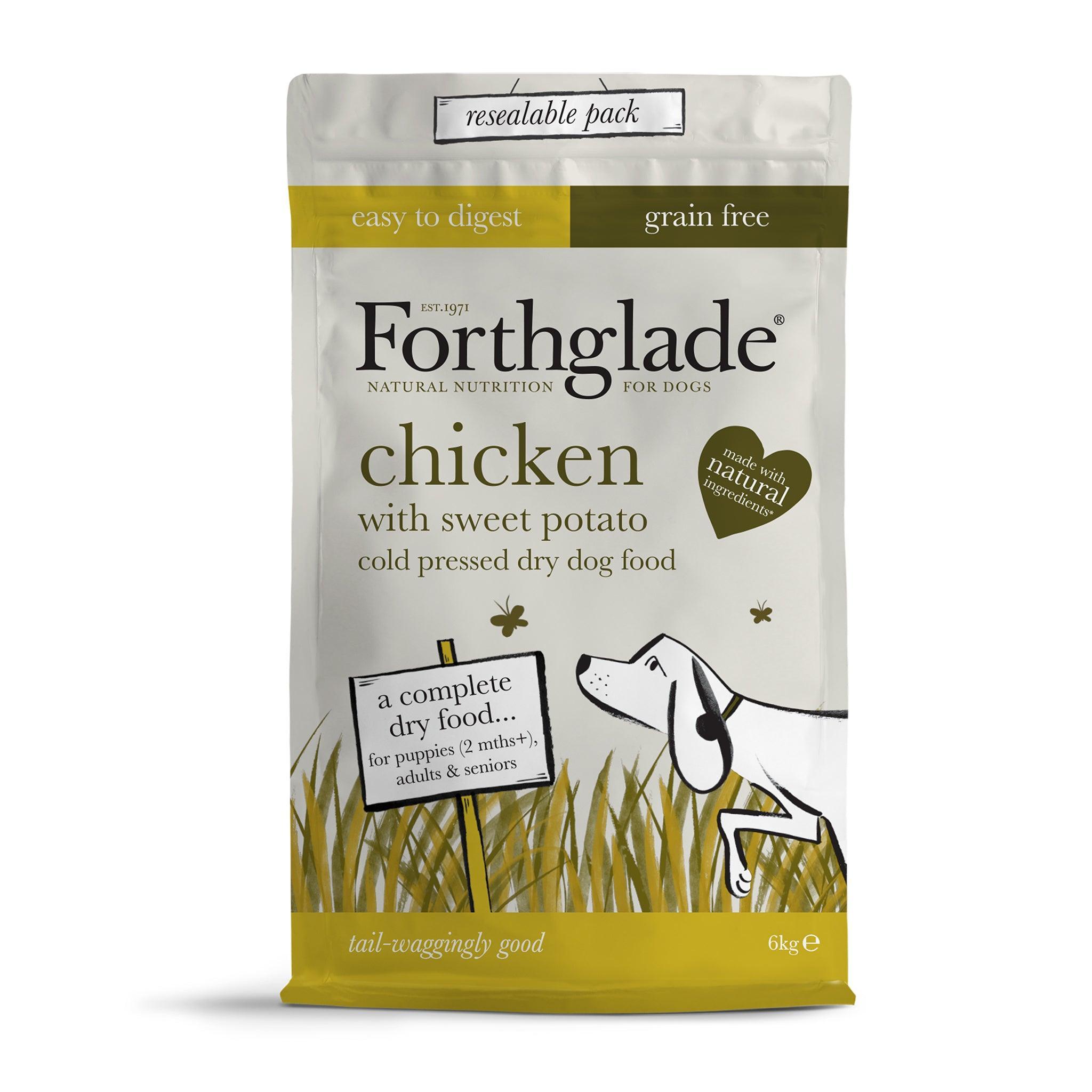 Forthglade Adult Cold Pressed Grain Free Chicken with Sweet Potato 6kg