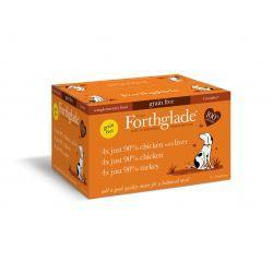 Forthglade Just Grain Free Poultry Mix 12 pack, 395g