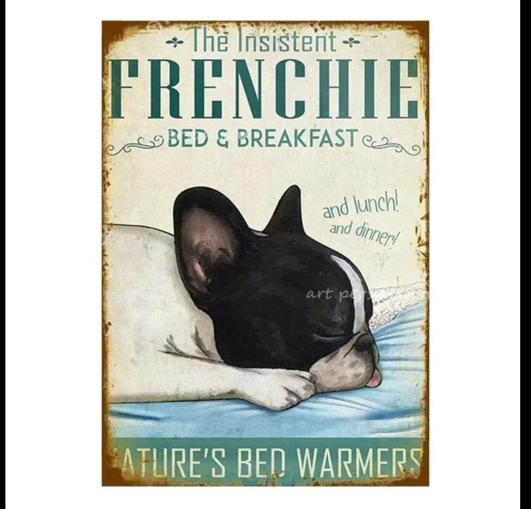 French Bulldog Tin Sign