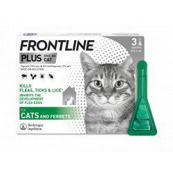 Frontline Plus Cat - 3 Pipettes, 3's
