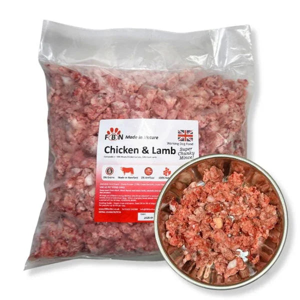Fur Baby Nutrition Chicken & Lamb Frozen Dog Food 1kg