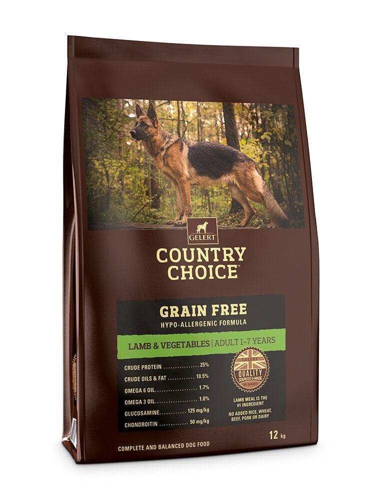 Gelert Country Choice Adult Grain Free Lamb & Vegetable 12kg