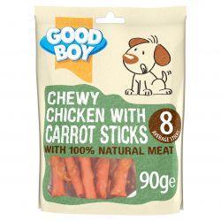 Good Boy Chewy Chicken & Carrot Sticks, 90g