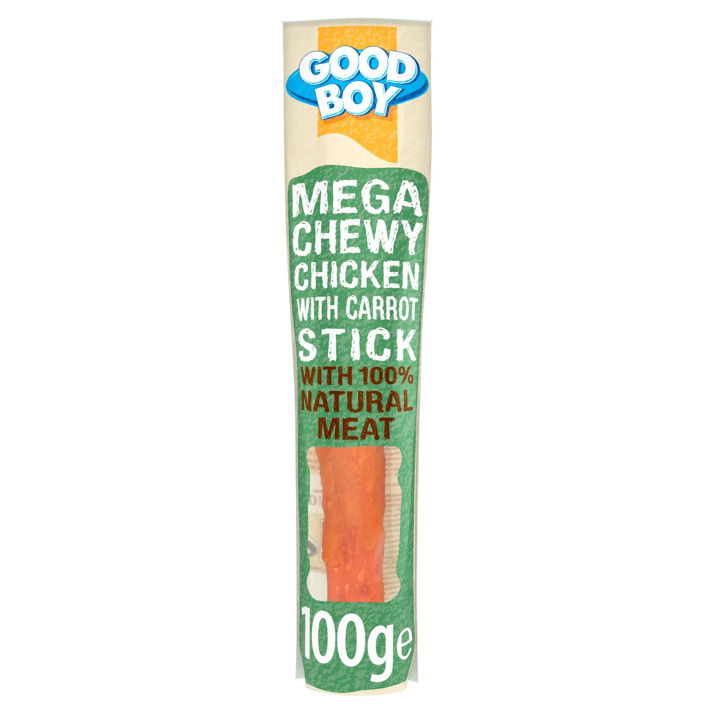 Good Boy Mega Chewy Chicken with Carrot Stick 100g