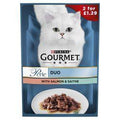 Gourmet Perle Salmon and Saithe Mini Fillets In Gravy 26 Pack