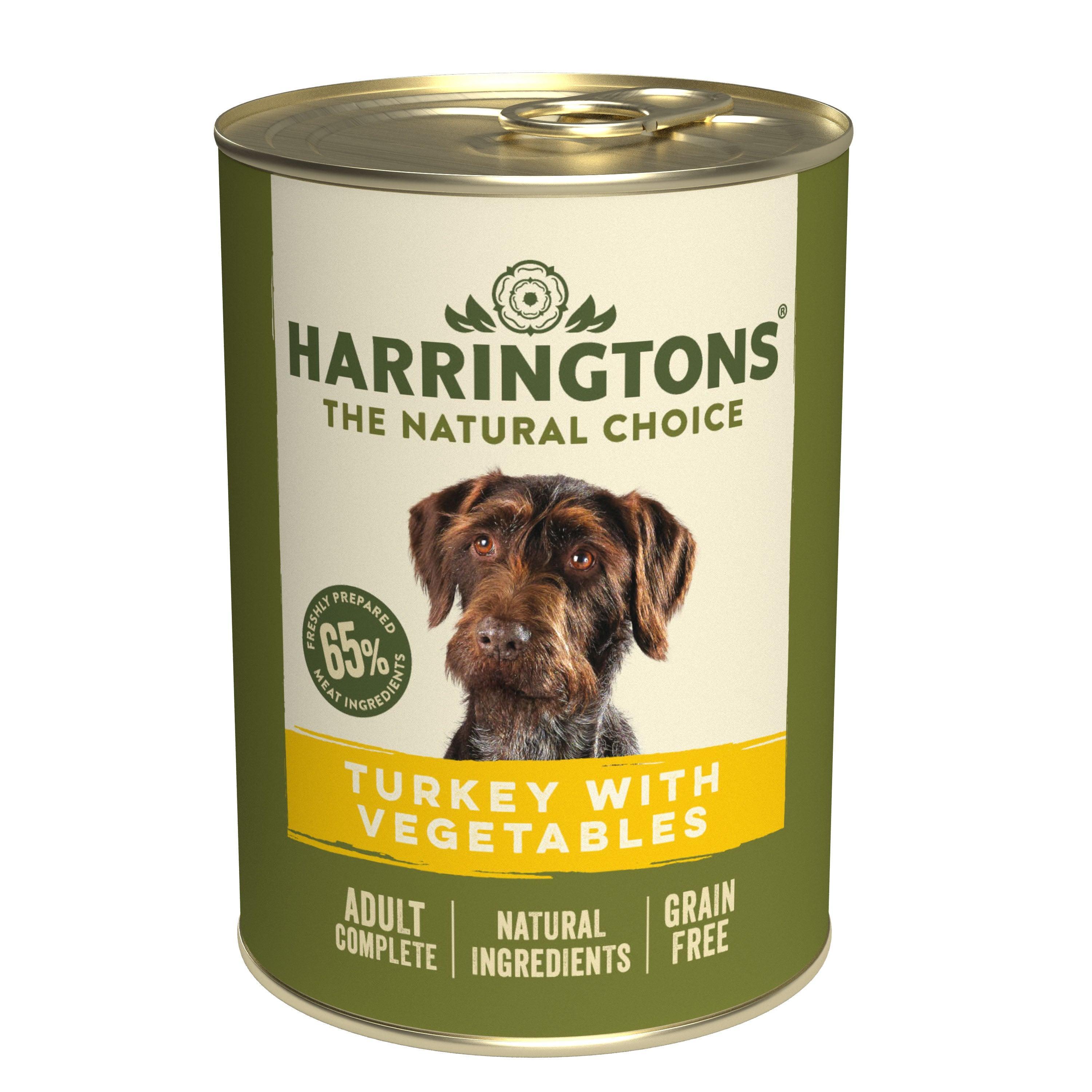 Harringtons Dog Tins Grain Free Turkey&Veg 400g