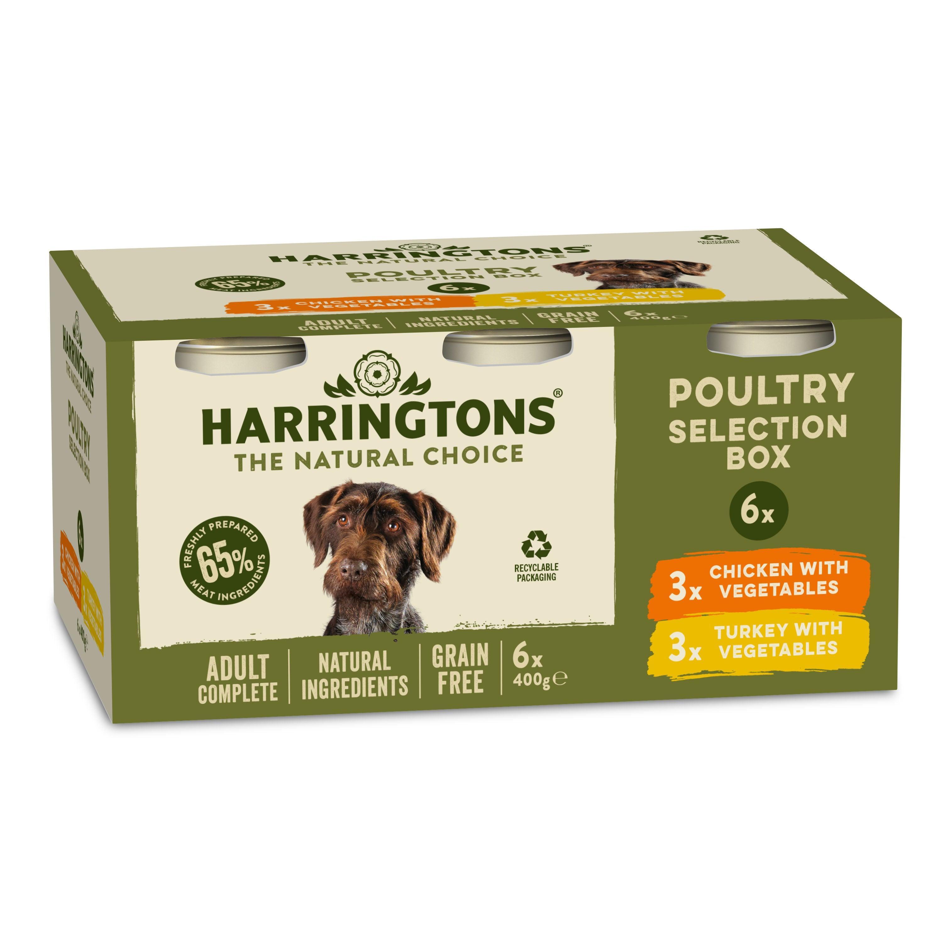 Harringtons Dog Tins Grain Free Variety 400g