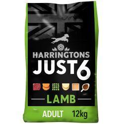 Harringtons Just 6 Dry Dog Food Lamb – 2kg / 12kg
