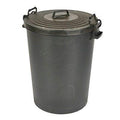 Heavy Duty Dustbin & Lid with Clip 110 litre Black