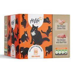Hi Life Cat Chicken Pate Recipes Pouch 32pack, 70g