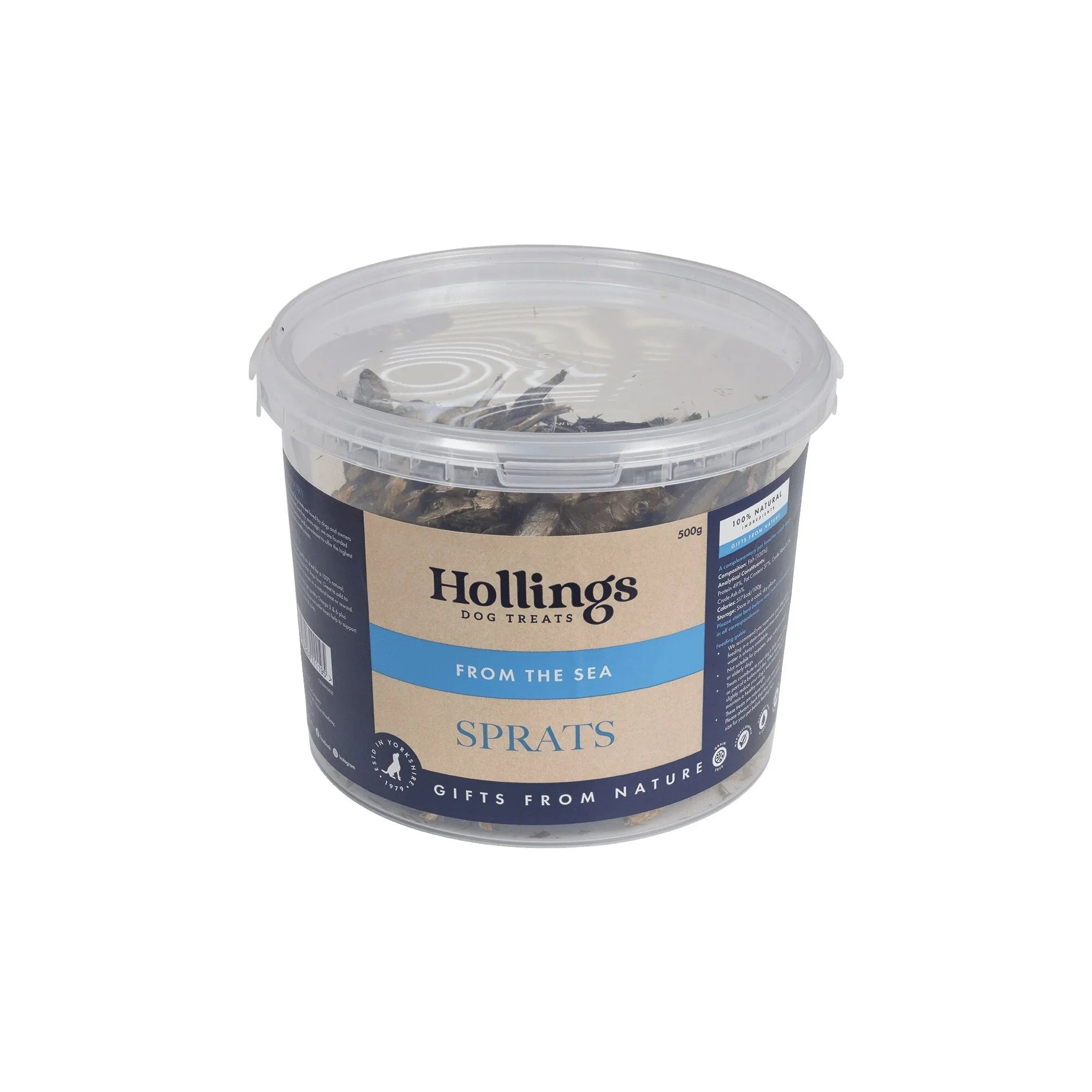 Hollings From the Sea - Sprats Tub 500g Bucket