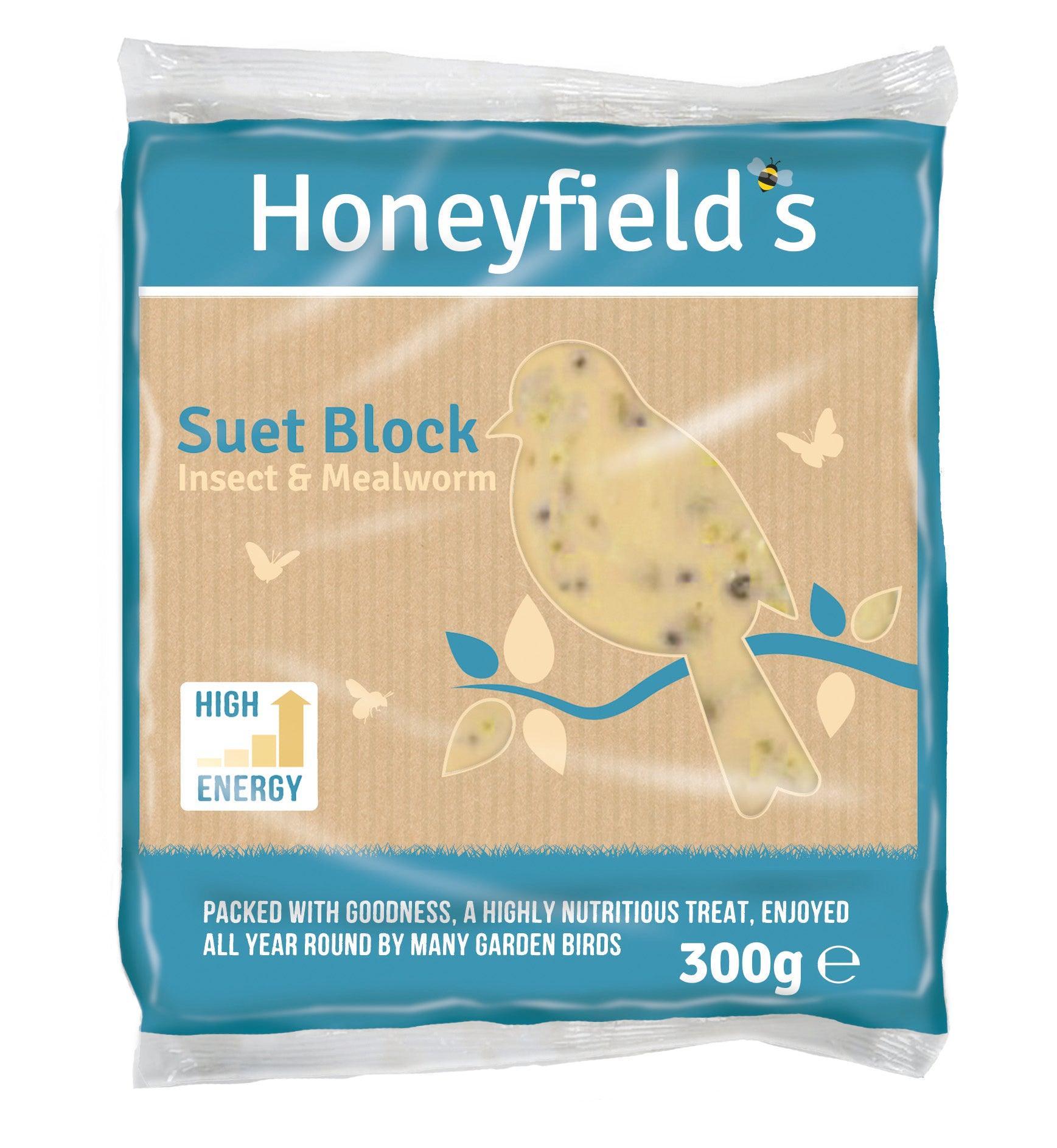 Honeyfield Suet MWorm Ins Bloc 300g