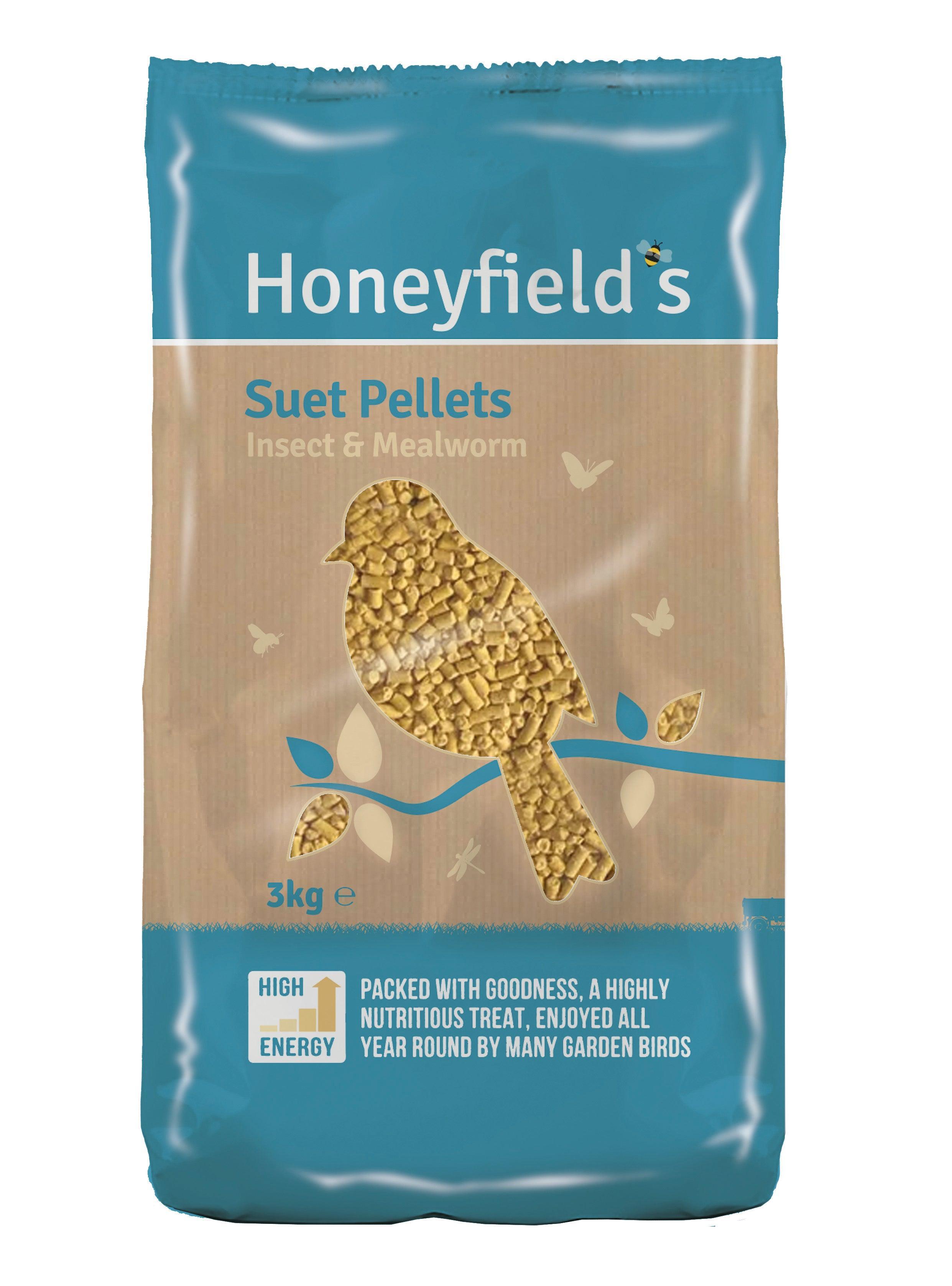 Honeyfield Suet MWorm Insect Pell 3kg
