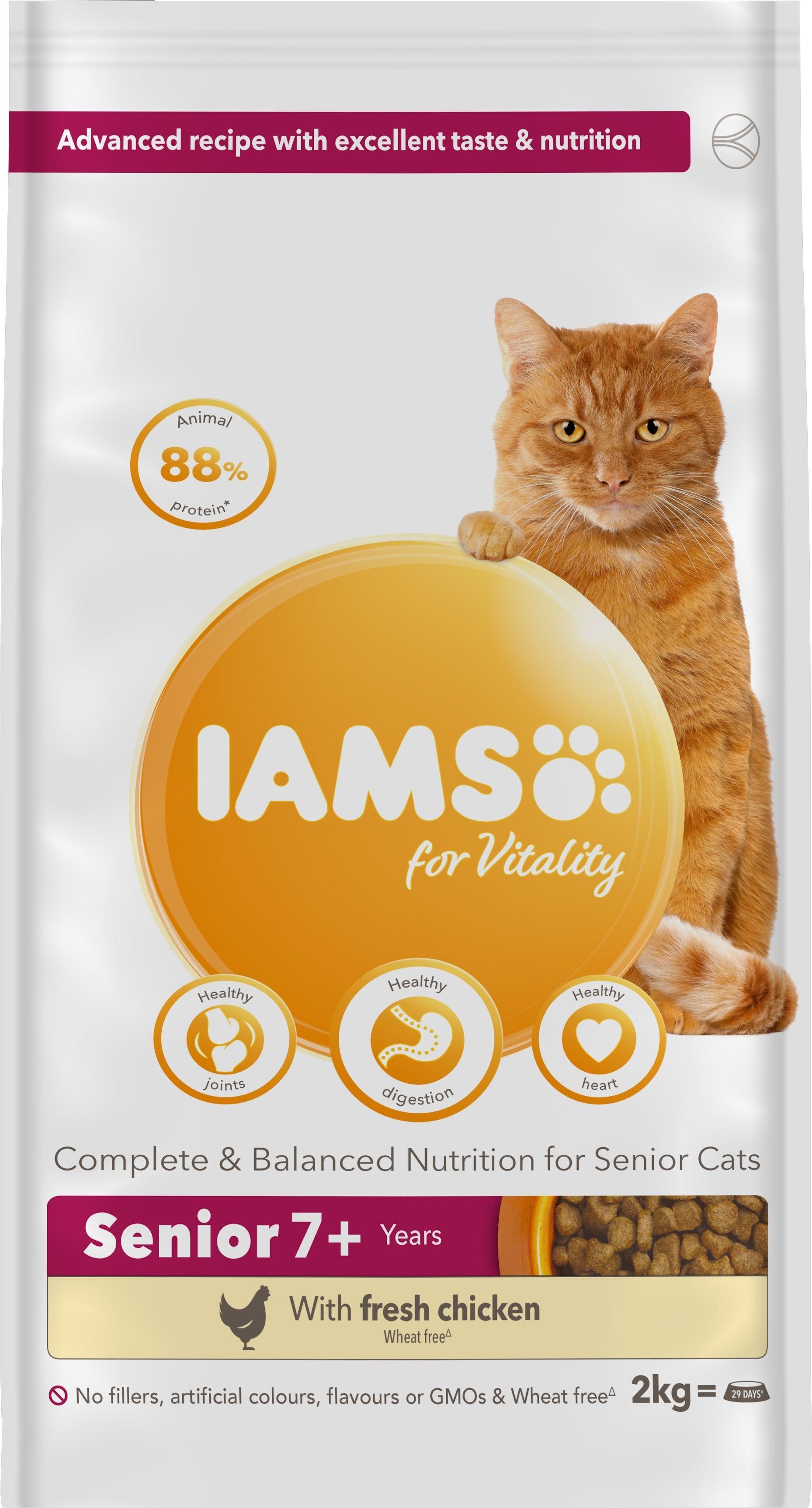 Iams Cat Senior Vitality Chicken 2kg
