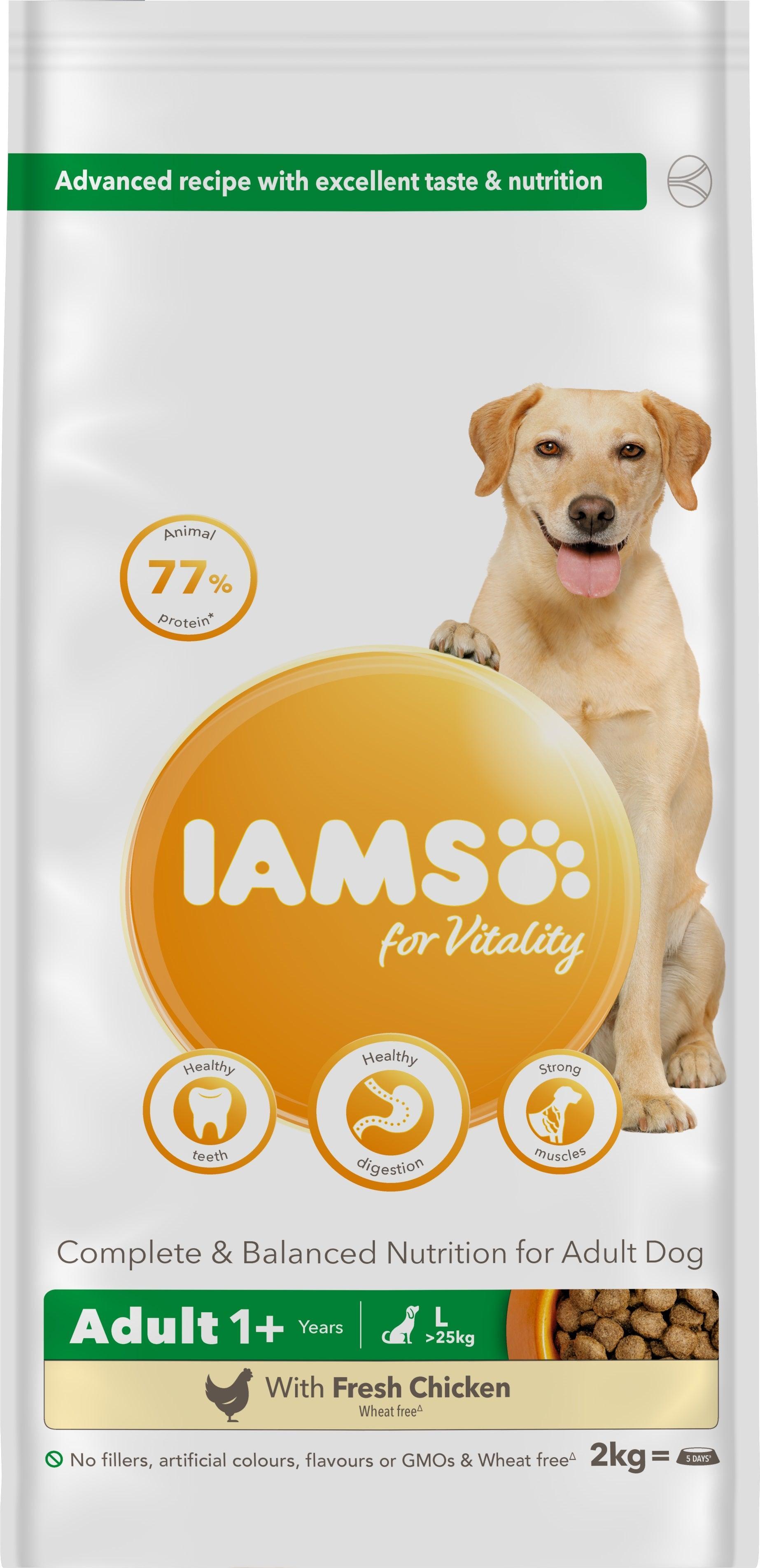 Iams Dog Adult Vitality Large Chck 2kg